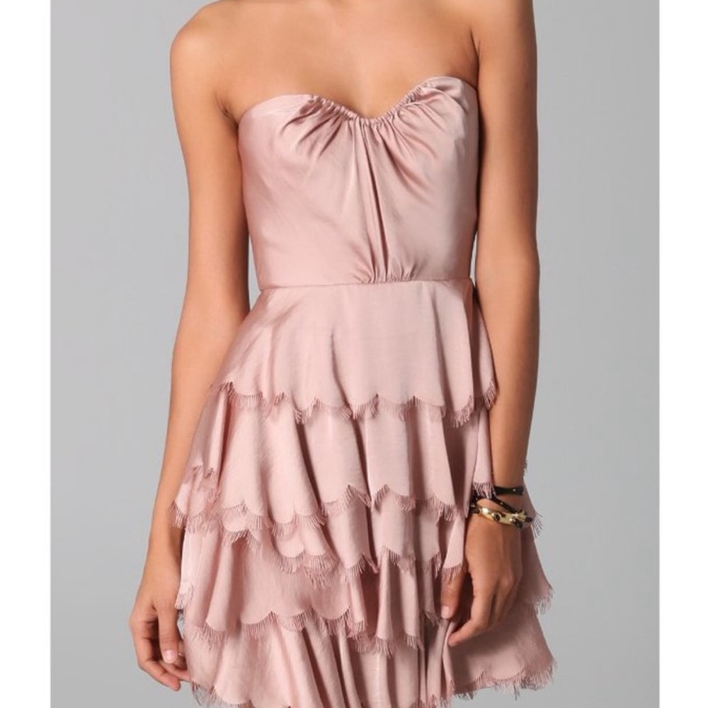 Rebecca Taylor Tiered Mini Tube Dress